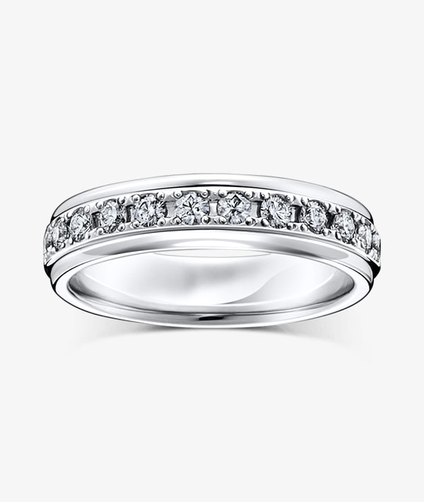 His & Hers Two-Tone Wedding Band Pair
